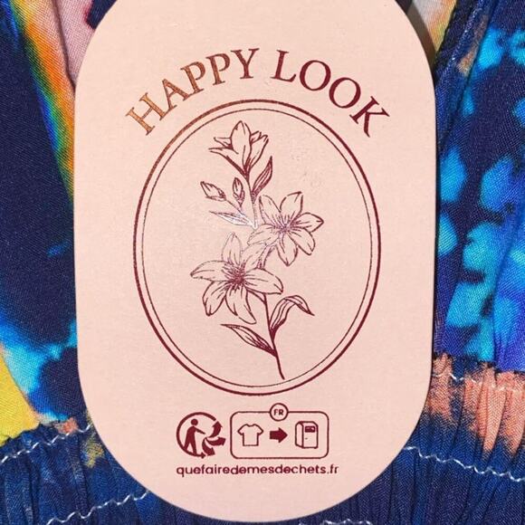 Tie-Dye Print Dress by Happy Look - Picture 5 of 9